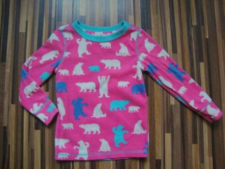 Tričko fleesové od pyžama, 104