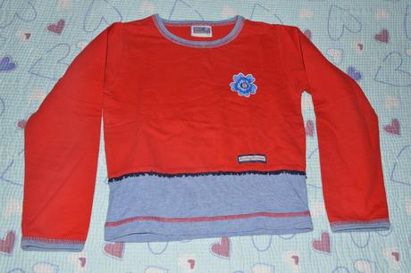 Bavlněné triko s kytkou, topolino,128