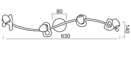 Dětské svítidlo / světlo a-b-c-d, 