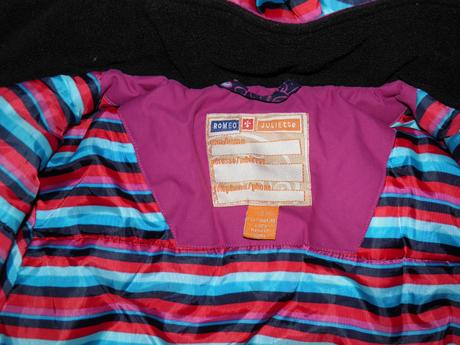 Dívčí lyžařská bunda s pásem - vel.6 let, 116