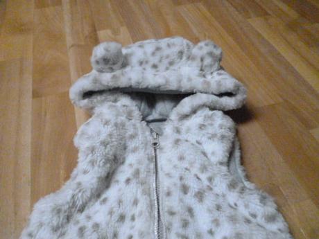 Kožíšková vesta s ušima tu 2-3, tu,98