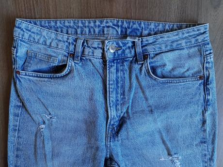 Trhané džíny top stav denim l 40, denim,l