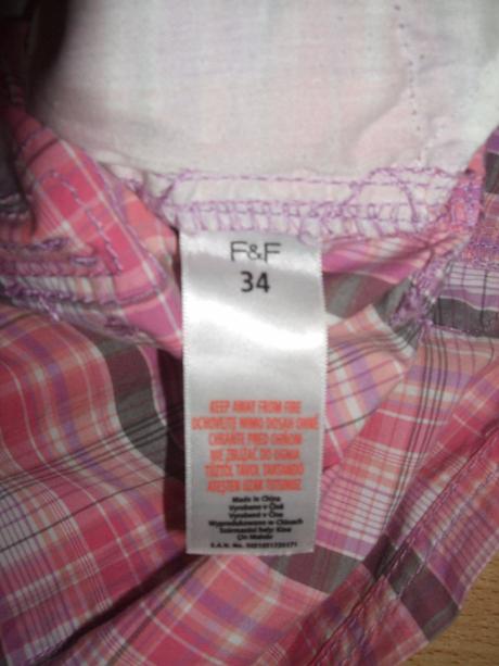 Športová károvaná sukňa f&f blue, f&f,34