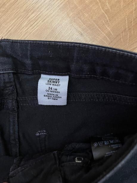 Rifle, džíny, skinny, vel 24/30, h&m,xs