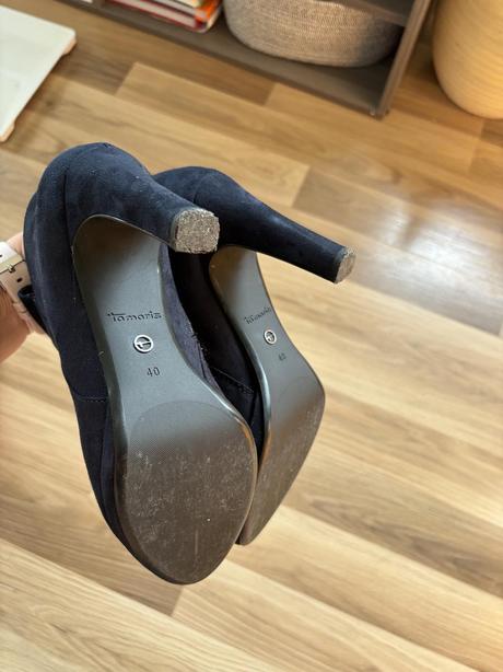 Kotníkové boty na podpatku, tamaris,40