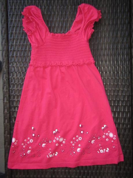 2x rúžové šaty , lupilu,104, 104