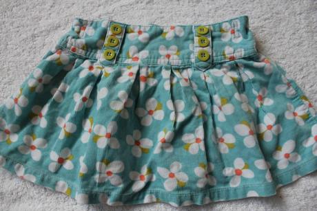 Manžestrová květovaná sukýnka, next,80