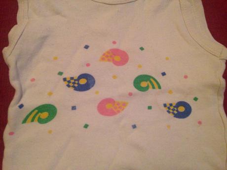 Dívčí tílko šnečci - mušličky, 80