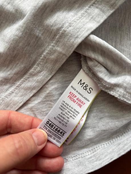Triko šedé - v.9/10 let, marks & spencer,140