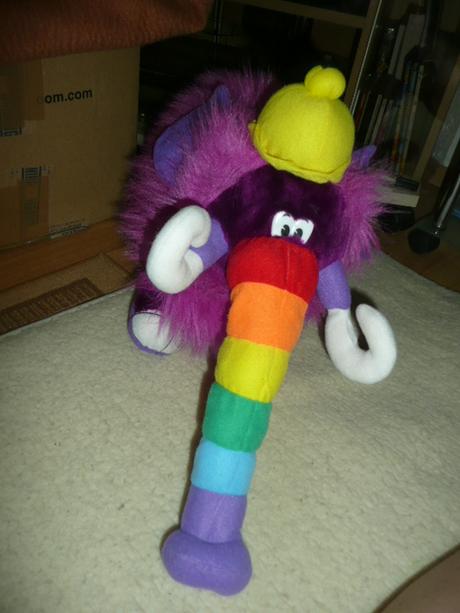 Plyšák barevný mamut,