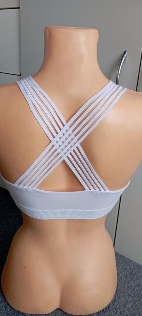 Bílé bolérko - podprsenka vel."s/m", s