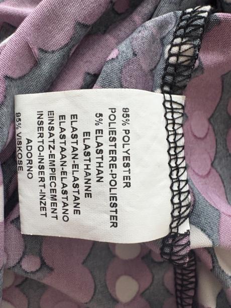 Tunika fialovo-černo-bílá v provedení heine 34, s