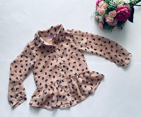 Halenka sváteční šifonova  - v.12/18 měs., f&f,86