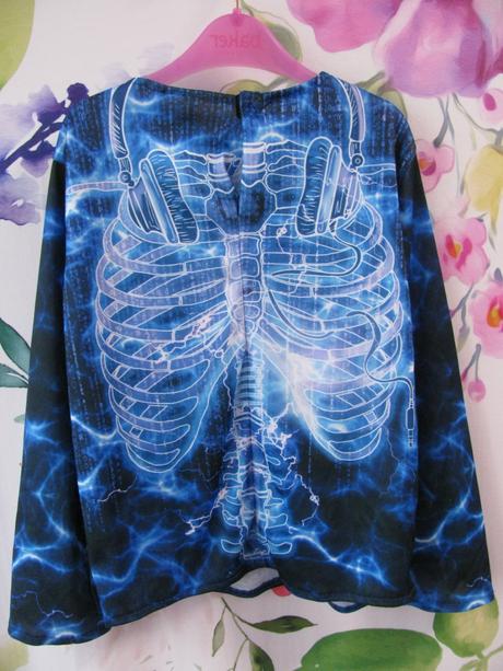 Karnevalový kostým tričko kostlivec vel.5-7 let, 