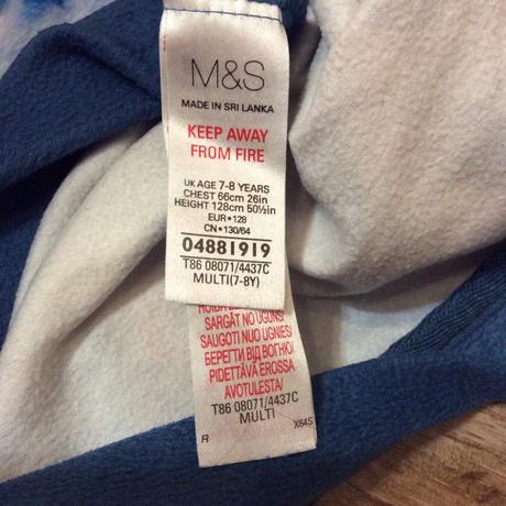 Jemný overal ,,frozen - elsa", marks & spencer,128