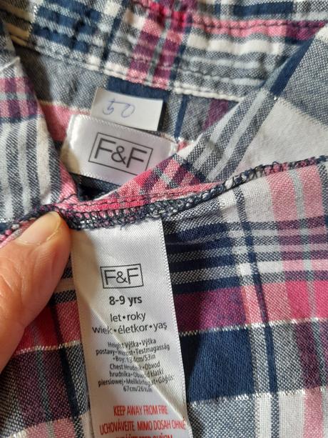 5xkošile/halenka, 134/140,m&s,f&f,yigga atd, marks & spencer,134