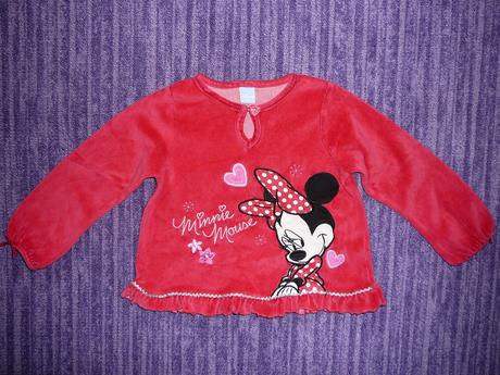 Sametová tunička/tričko s minnie, disney,86