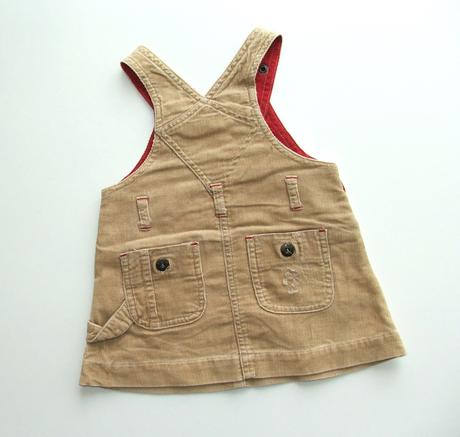 P721 sukně s laclem / šatovka vel. 2-4m, h&m,62