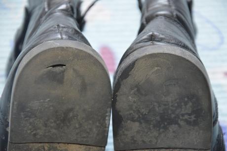 Kozačky polokozačky přechodové zimní, h&m,37