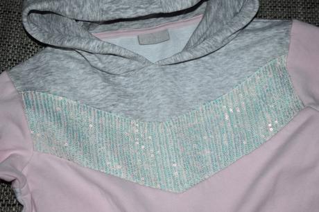 Dívčí mikina s flitry matalan, velikost 152/158, matalan,152