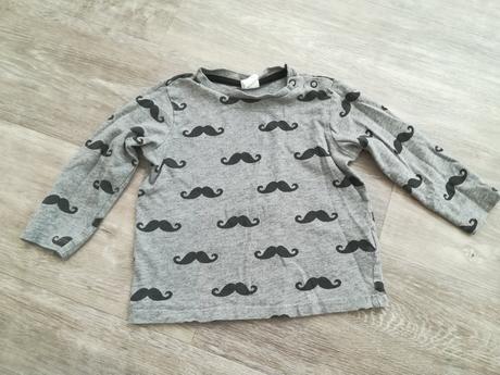 Tričko knír, h&m,86