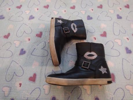 Přechodové, zimní boty s třpytkami, 35