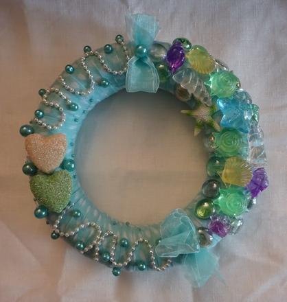 Ruční práce věnec vodní svět cca 22 cm, 