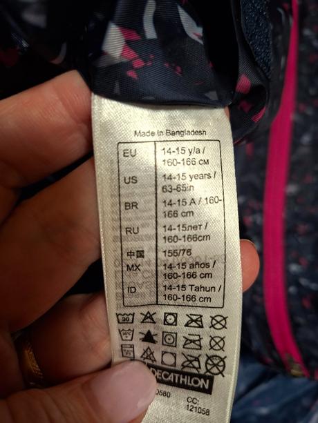 Sportovní nepromokava bunda, quechua,164