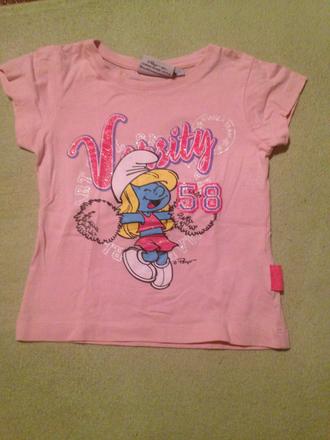 Dívčí tričko šmoulinka, disney,92