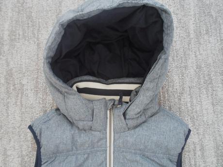 Modrá zateplená vesta vestička h&m, h&m,152