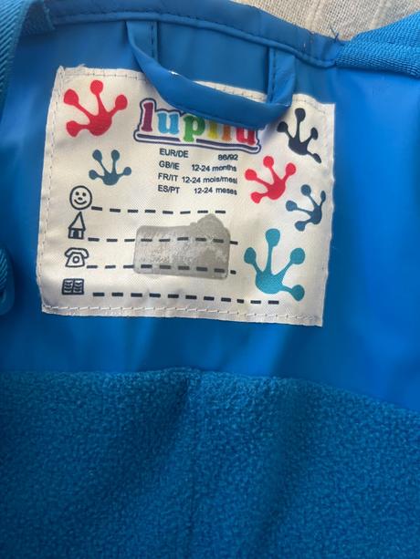 Nepromokavé kalhoty s flísem vel 86-92/1-2r, lupilu,92