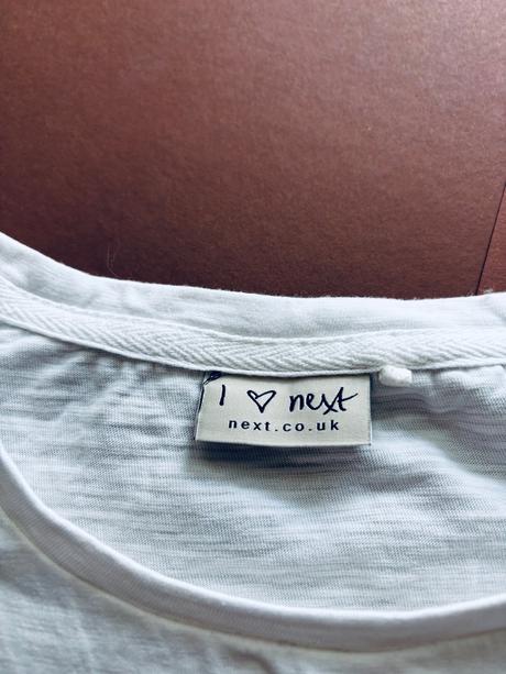 Triko bílé s kamínky zn. next - v.10 let, next,140