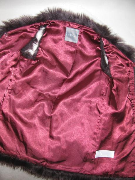 Dívčí fialová vesta z umělé kožešiny, next,116