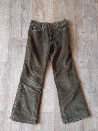 Dívčí teplé kalhoty podšité flísem vel.140+, 140