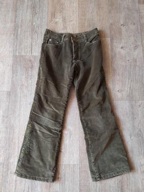 Dívčí teplé kalhoty podšité flísem vel.140+, 140