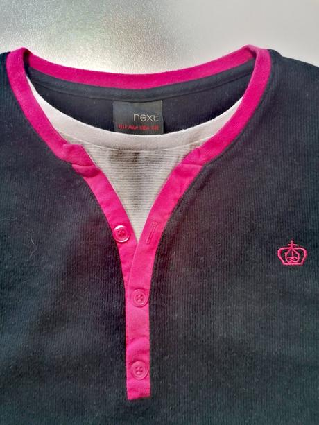 Bavlněné černé tričko next vel 140, next,140