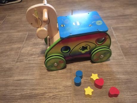 Dřevěné odrážedlo šnek, 