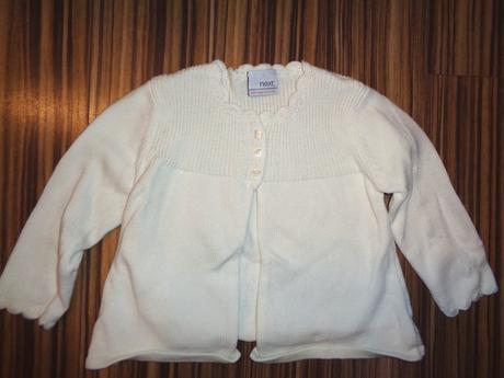 Krásný bílý přízový tuničkový svetr od nextu, next,86