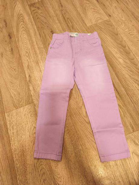 Lila džegíny, slim kalhoty do gumy, reserved,104