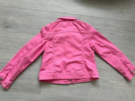 Dívčí růžová džínová bunda, vel. 128, dopodopo,128