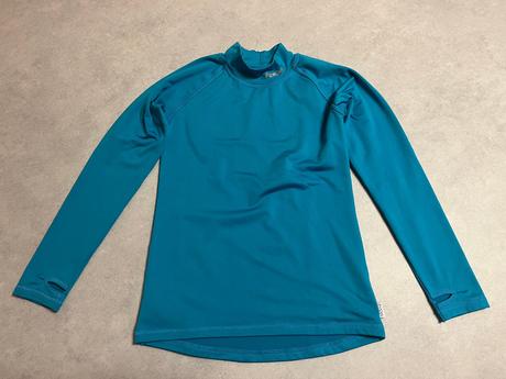 Funkční triko s počesem a stojáčkem - tyrkysový ve, 152