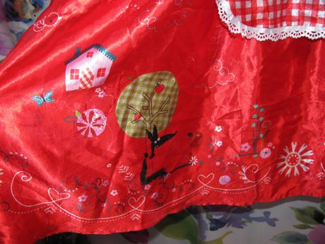 Karnevalové šaty červená karkulka, 