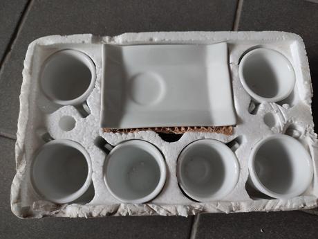 Sada 6 šálku,6 podšálku na expreso, 