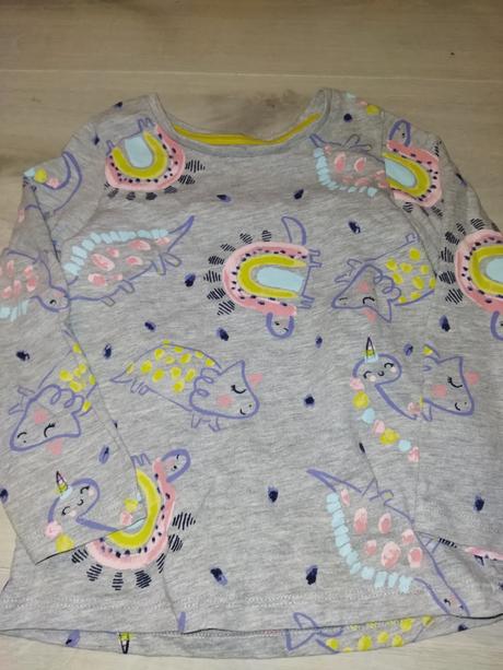 Šedé tričko s dinosaury 110 nutmeg, nutmeg,110
