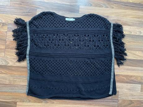 Svetr/přehoz s třásněmi, vel s/m, next, m