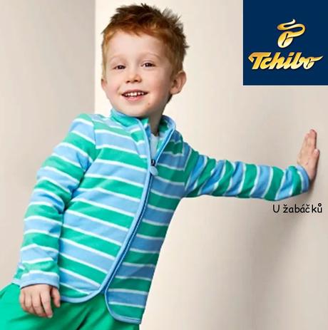 Fleecová pruhovaná mikina tchibo vel. 122/128, tchibo,122 / 128