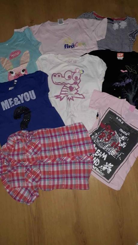 5x dívčí tričko, vel 4-5 let, 110
