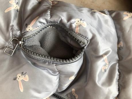 Unisex zimní bunda next zajíčci šedá 4-5let 110cm, next,110