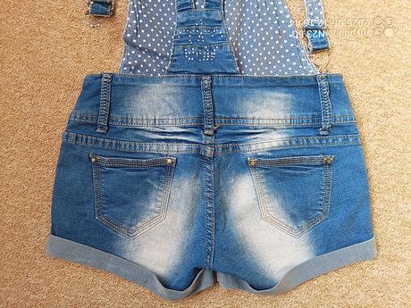 Šortky laclové zn."denim art" vel."26", denim,26