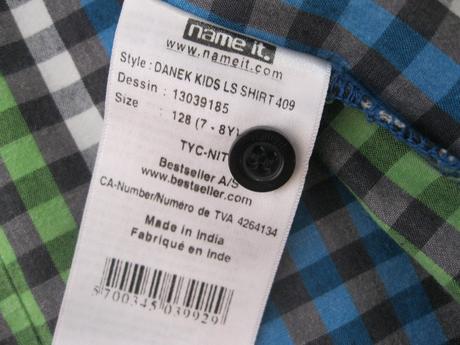 Košile dlouhý rukáv, name it,128